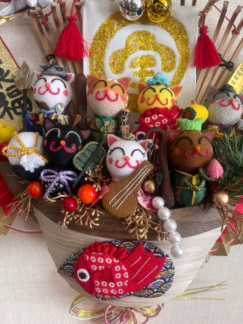 猫ちゃんの熊手