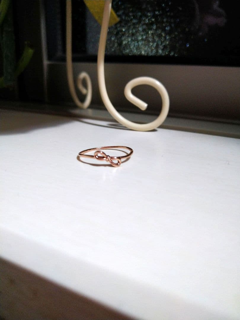 ｋ１０ＰＧ　リボンモチーフ　　　　　リング １２号