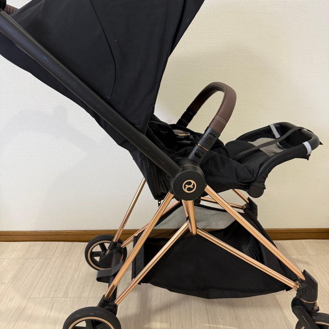 【美品】Cybex ミオスJP3 ローズゴールド ワンプルハーネス ベビーカー