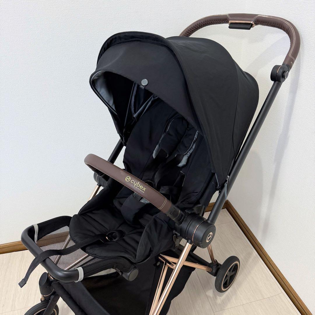 【美品】Cybex ミオスJP3 ローズゴールド ワンプルハーネス ベビーカー