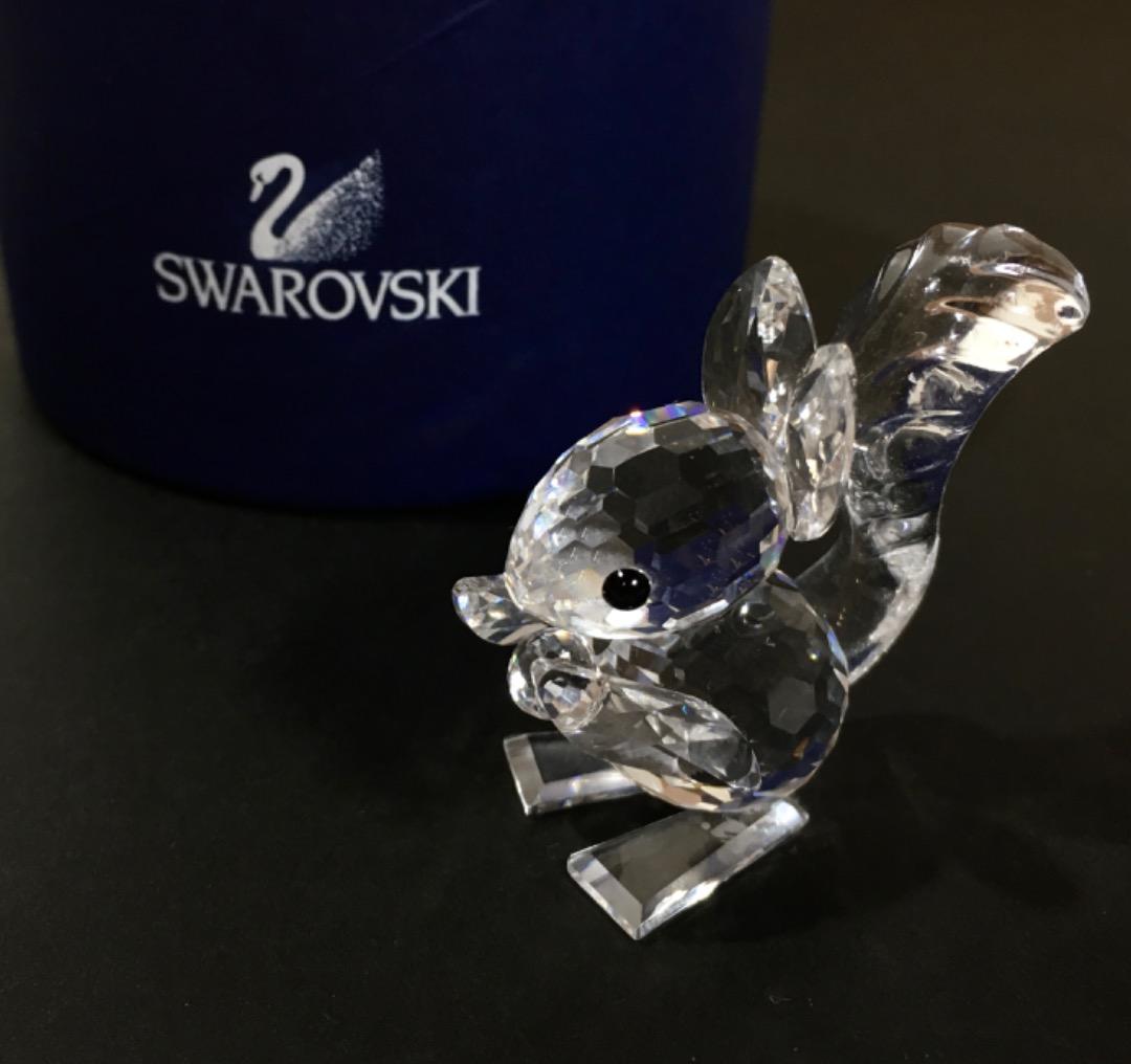 Swarovski スワロフスキー リス クリスタル フィギュリン 置物