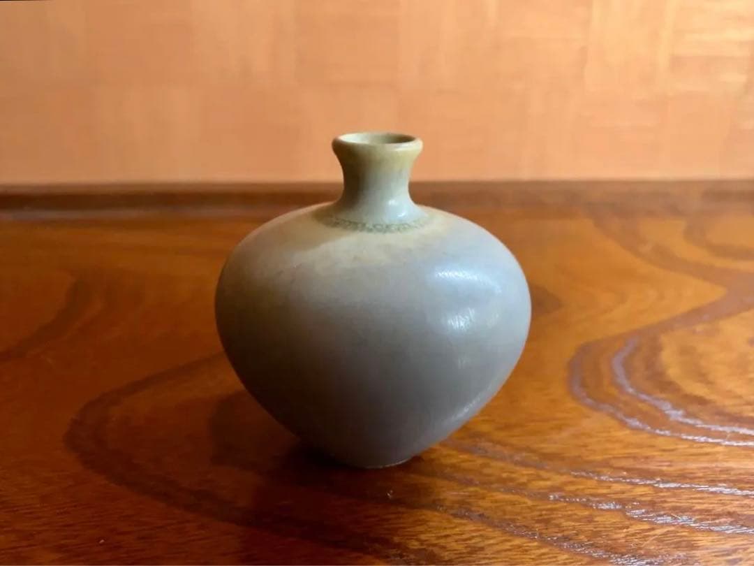 極上優美Berndt Friberg釉薬美し《一輪花挿》（検ベルントフリーベリ