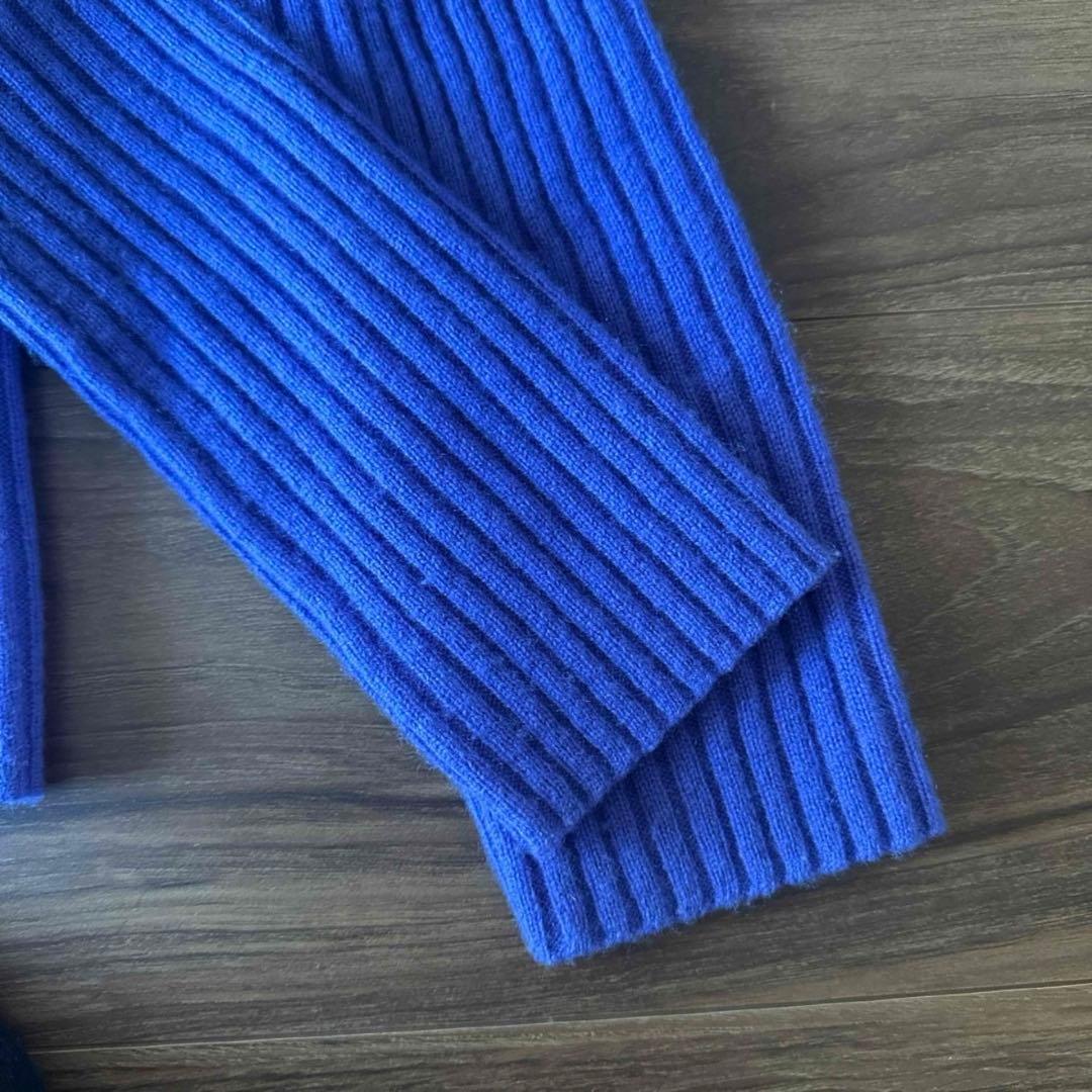 BLAMINK パープルタートルネックセーター 36