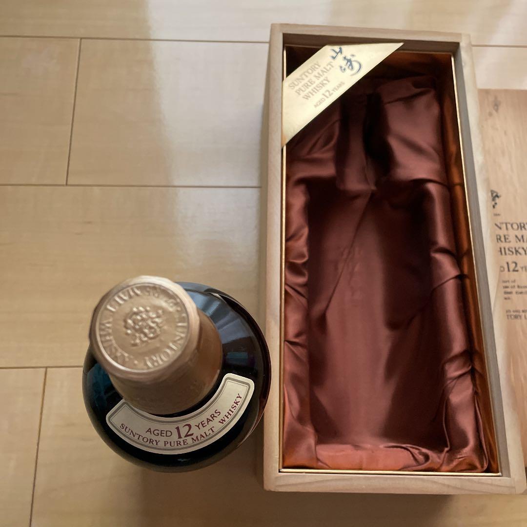 サントリー山崎12年ピュアモルトウィスキー木箱付き