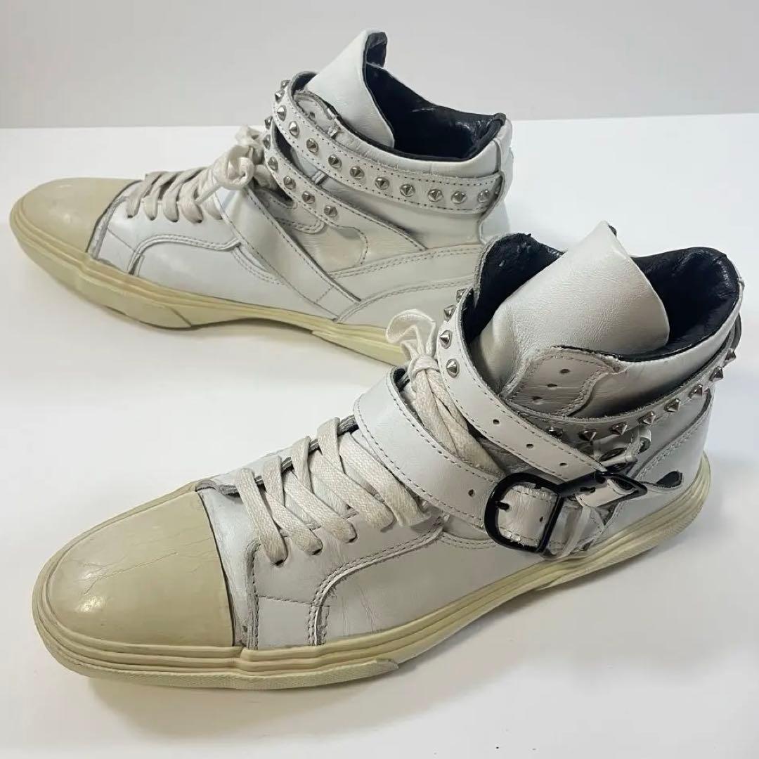 アルフレッドバニスター スタッズ付 ハイカットスニーカー