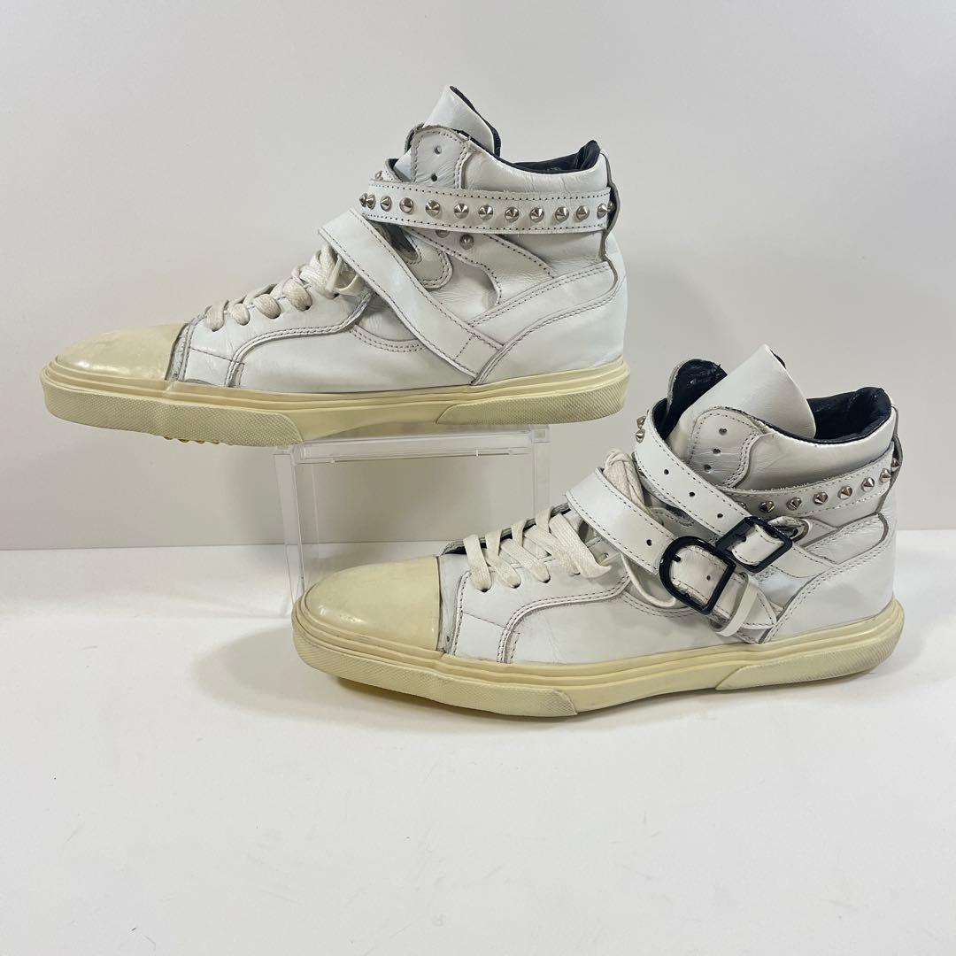 アルフレッドバニスター スタッズ付 ハイカットスニーカー