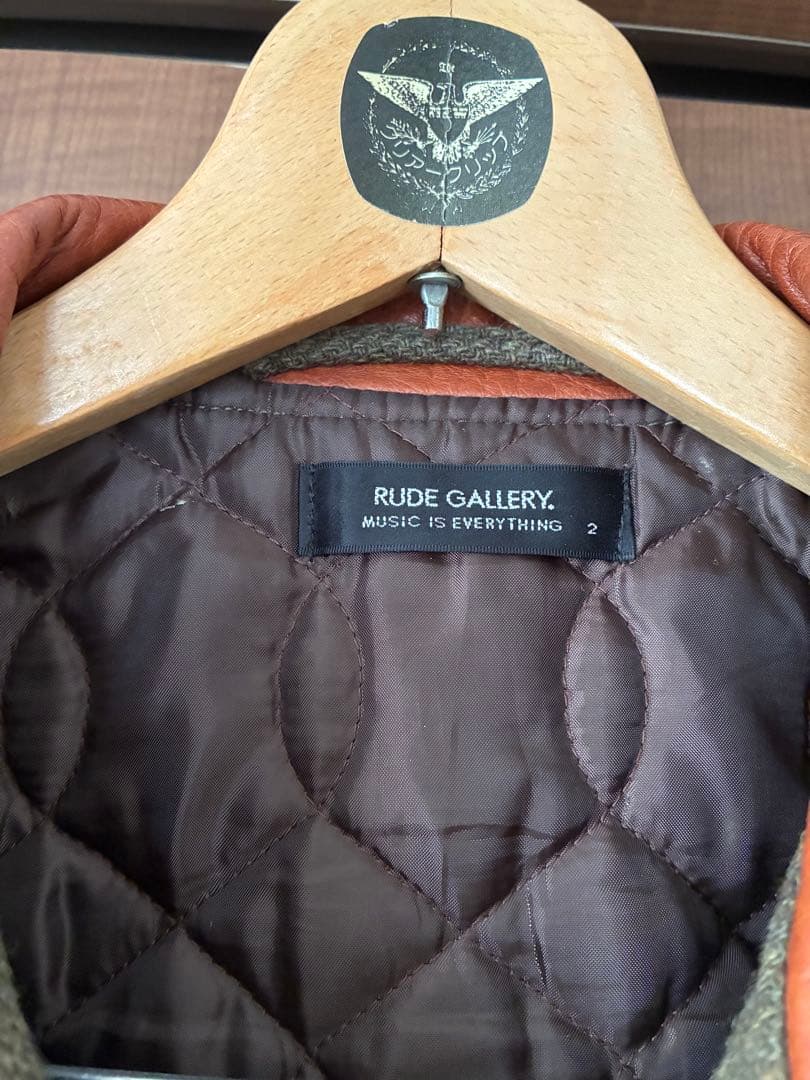RUDE GALLERY ウールレザージャケット
