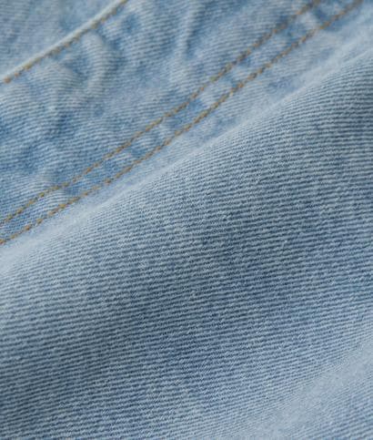 リヴドロワ　全骨格美脚見え　スリットデニム　【40:Lサイズ】　サックスブルー