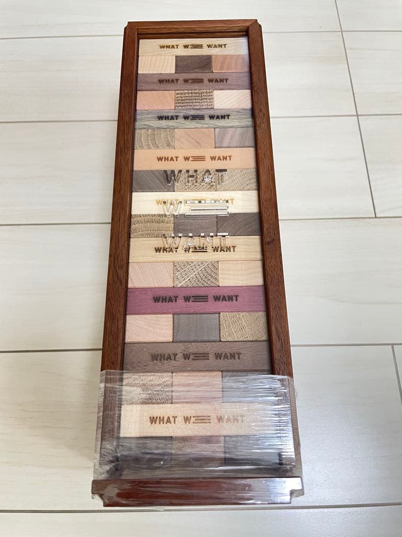 【WHAT WE WANT】ジェンガ 新品未使用入手困難品