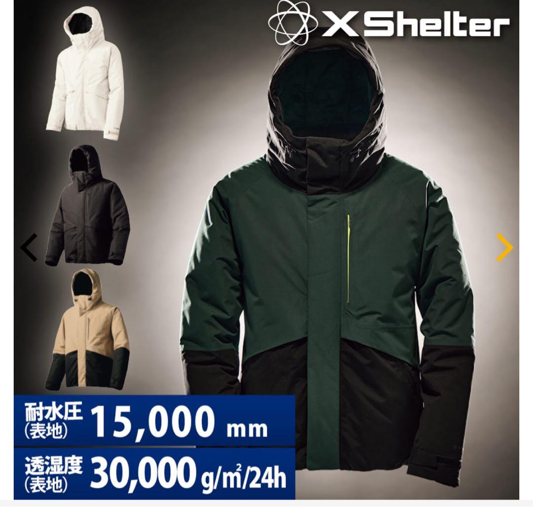 新品X Shelter 断熱α 防水防寒ジャケット 3L ブラック