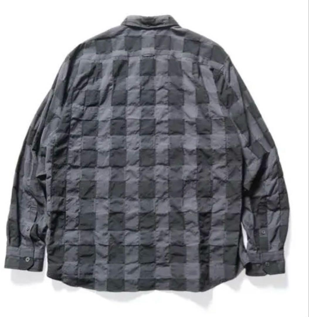SHEER CHECK B.D SHIRT　【2024S/S】 BLACK