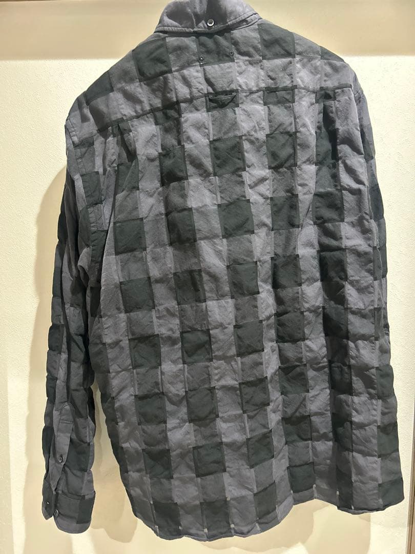 SHEER CHECK B.D SHIRT　【2024S/S】 BLACK