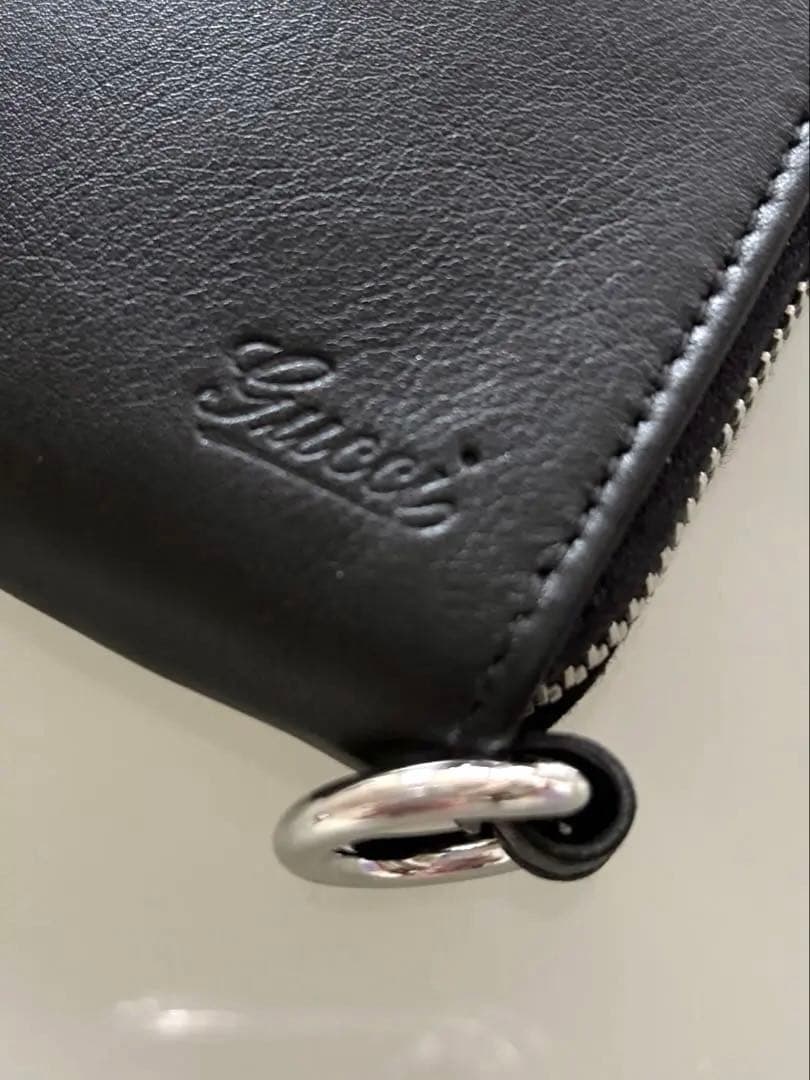 GUCCI 美品 グッチ L字ファスナー コンパクト財布
