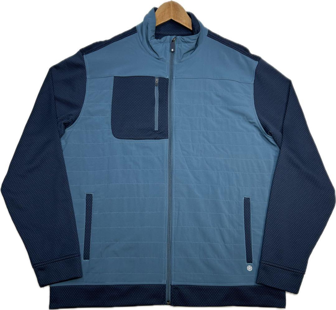 【FJ フットジョイ　ハイブリッド　サーモジャケット　ブルー　L】