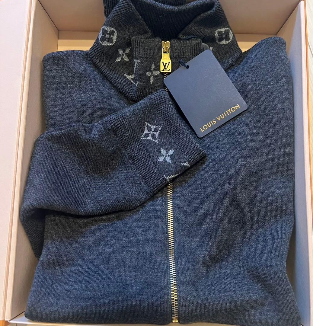 ルイヴィトン VUITTON コットン ダブルフェイスニットウール ブルゾン S