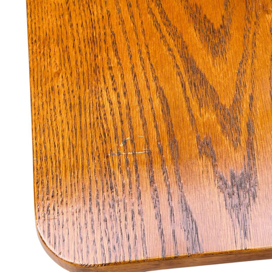 HR679 【木目とラタンが美しい】三越ブルージュ　バタフライテーブル　三越家具