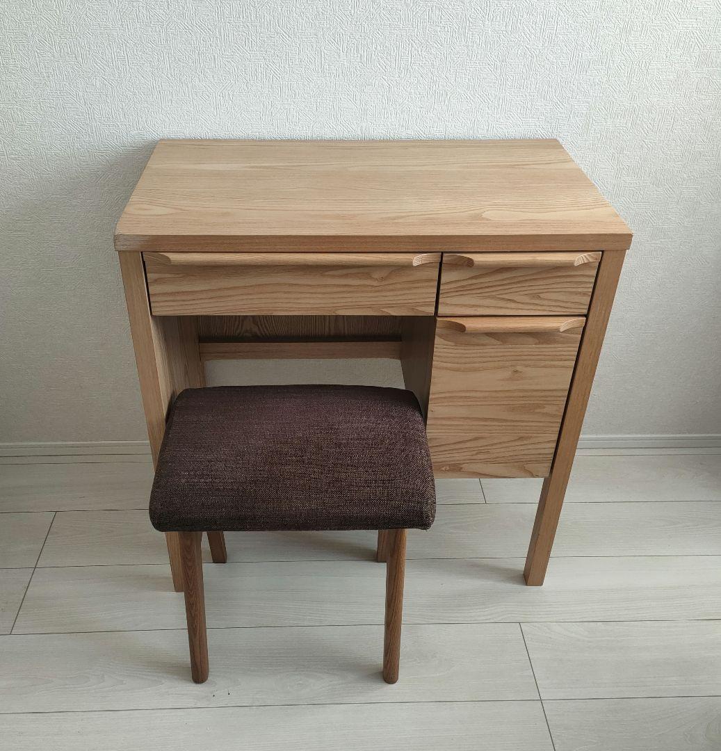 【超美品】unico★CLARUS-mini木製ドレッサー