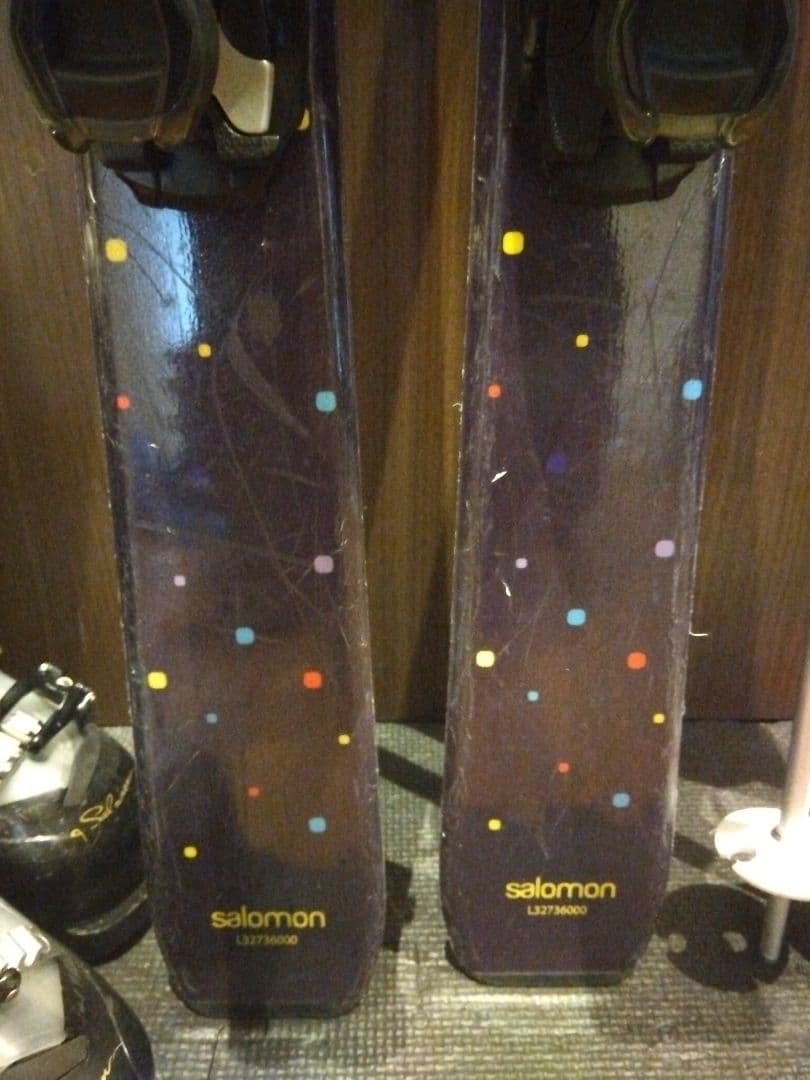 【ハイエンド】SALOMON 学生・レディース スキーセット メンテ・WAX済✔