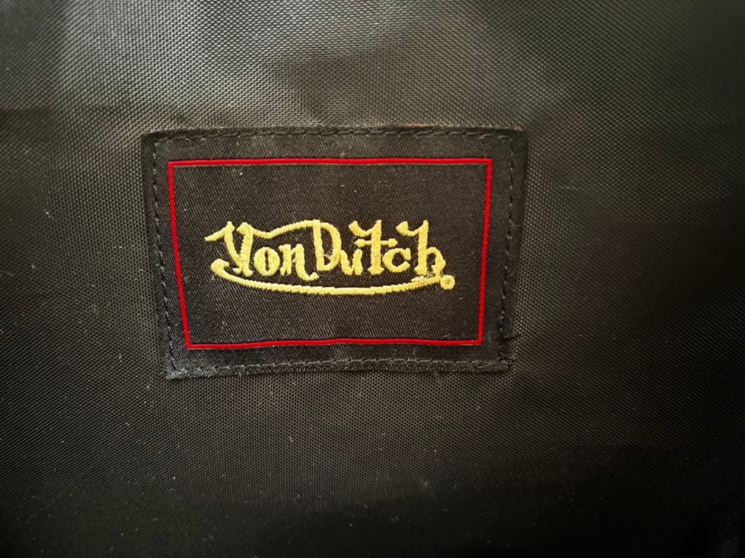 【Von Dutch】 ボストンバック　白　黒