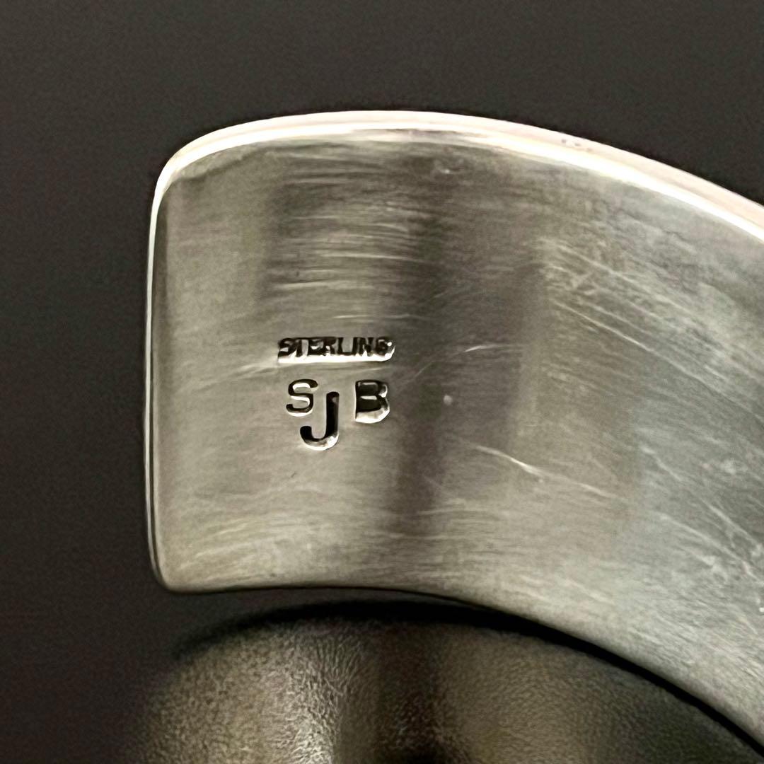 ナバホ スティーブン j ビゲイ オーバーレイ バングル インディアンジュエリー