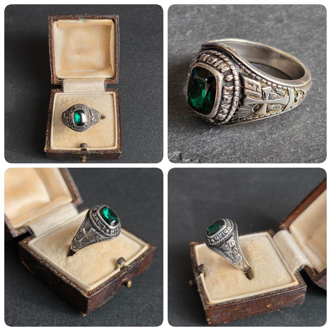 シルバー製 Jostens カレッジリング 1978年 11.5号 STER刻印