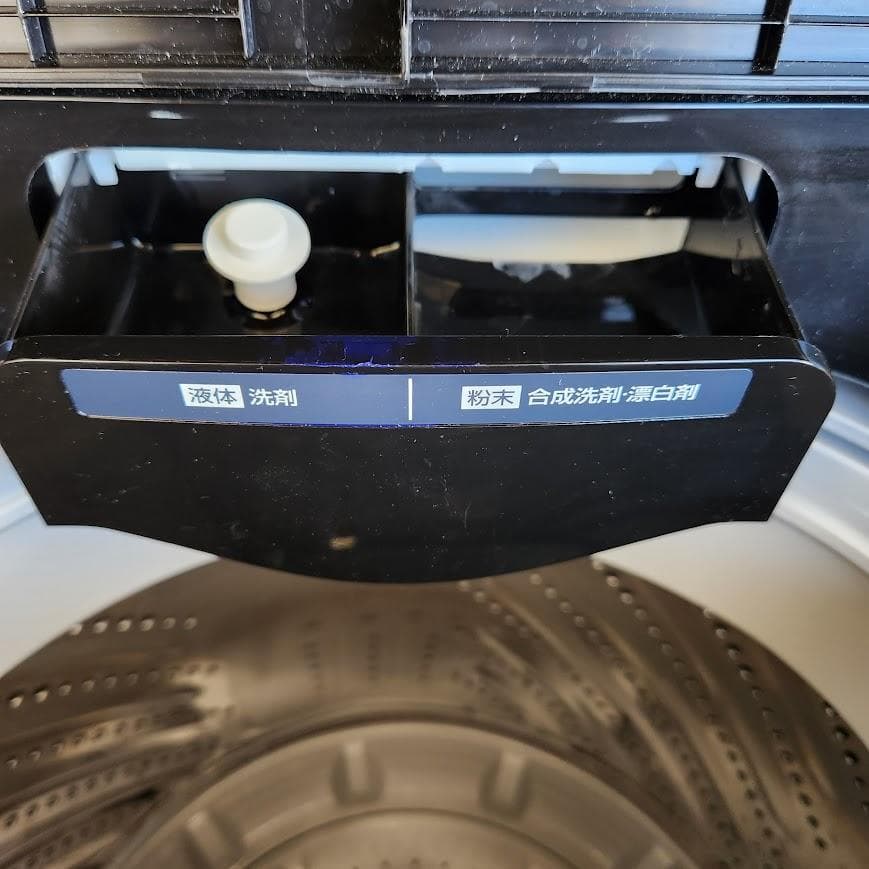 【美品】アイリスオーヤマ TNI-45A1-B 2024年製 ブラック 洗濯機