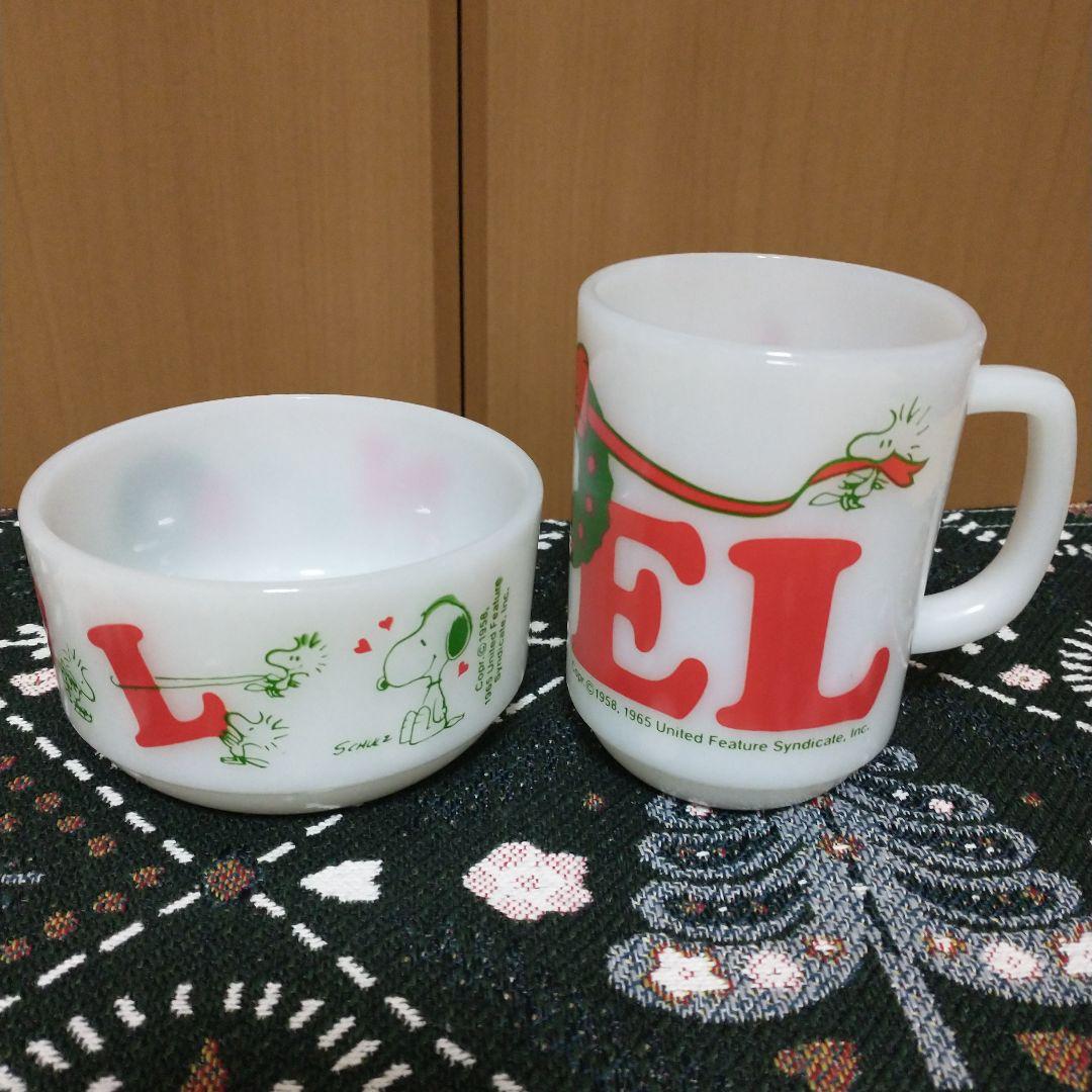 ファイヤーキング　スヌーピー　ノエル　マグカップ＆ボウルセット