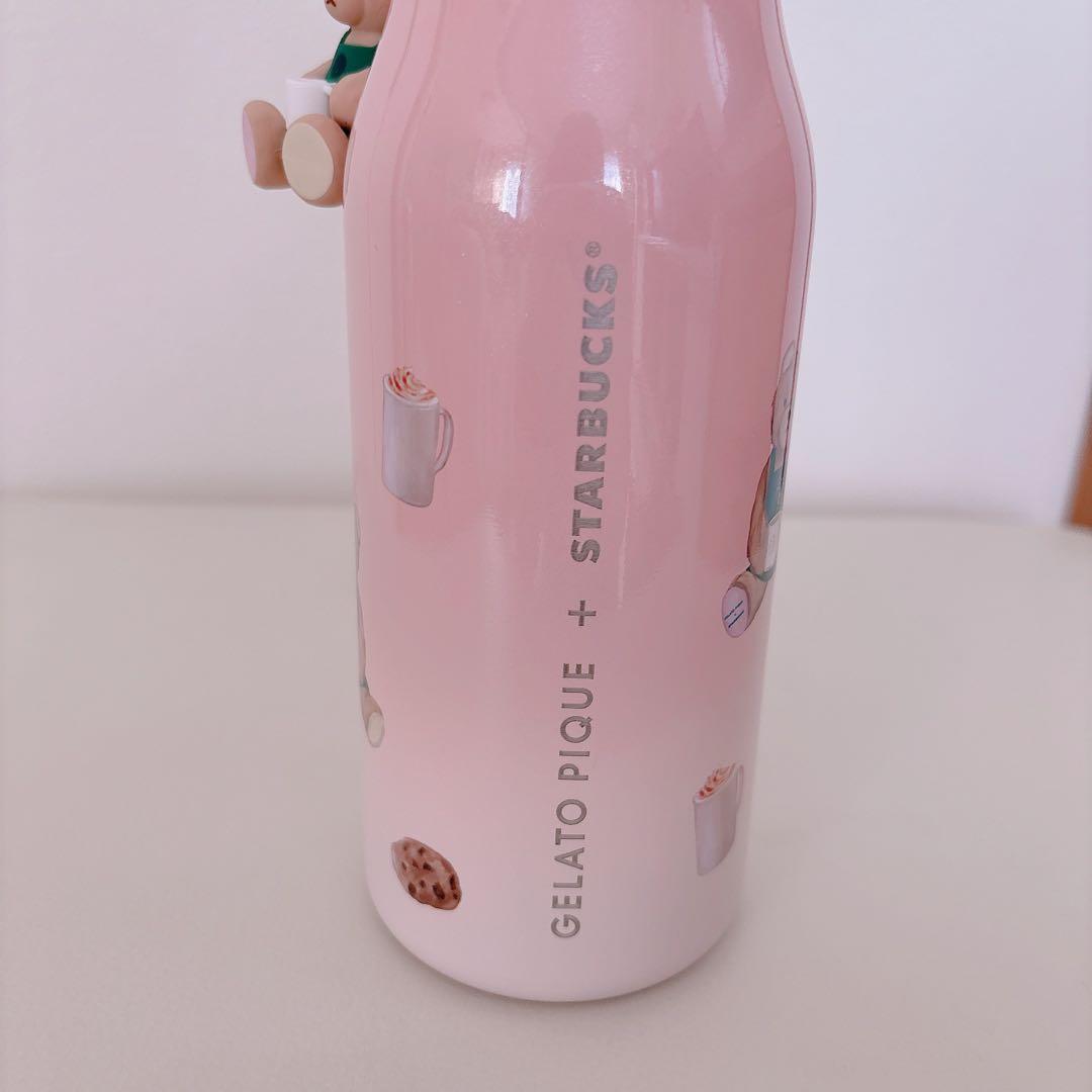【新品.タグ付き】☆スターバックス☆リッドカバーベアチャーム付きステンレスボトル