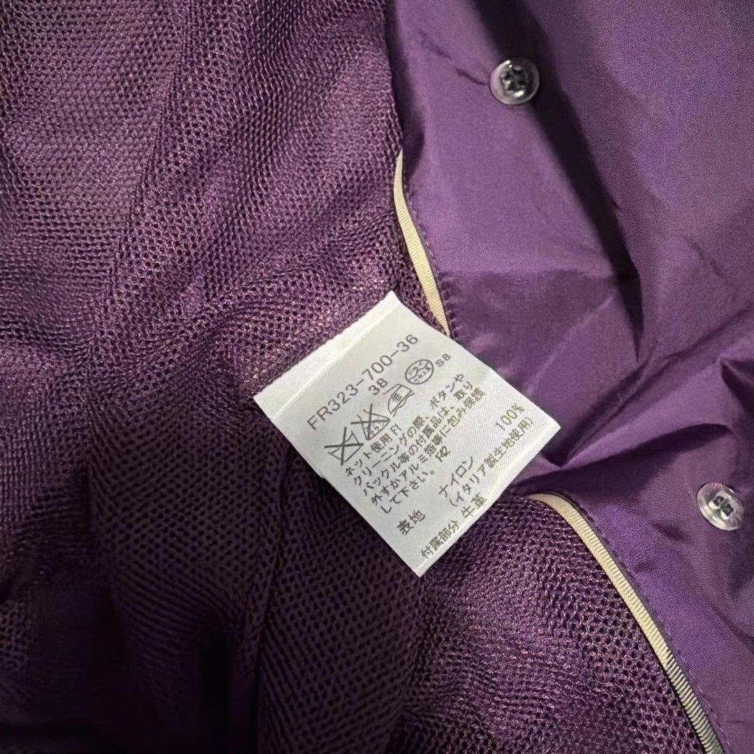 burberry ロングジャケット　紫　トレンチコート