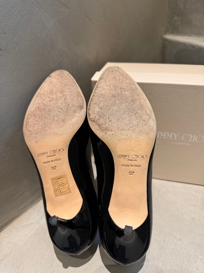 【美品/サイズ37】JIMMY CHOO ジミーチュウエナメル