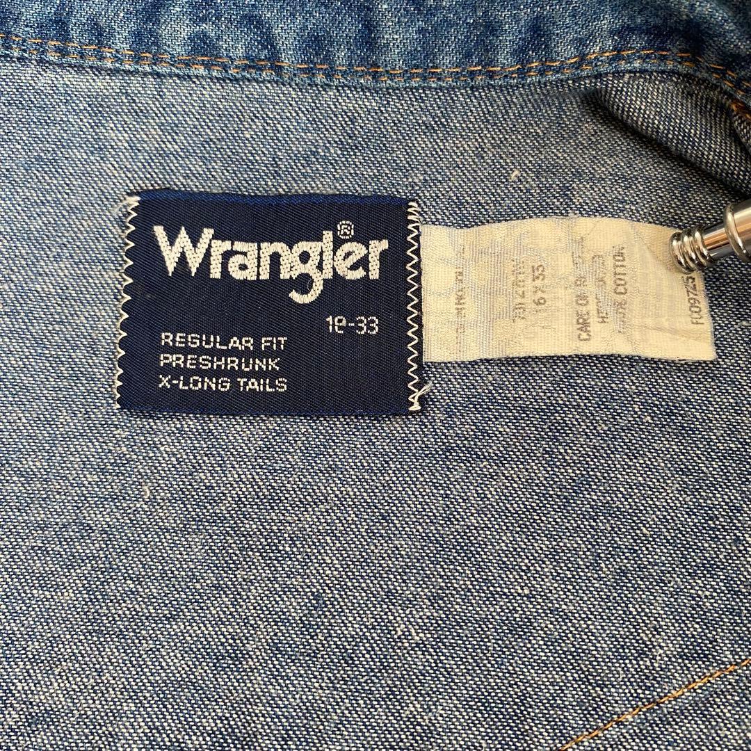 価格高騰　木村拓哉着　80年代　ラングラーウエスタンシャツ　wrangler