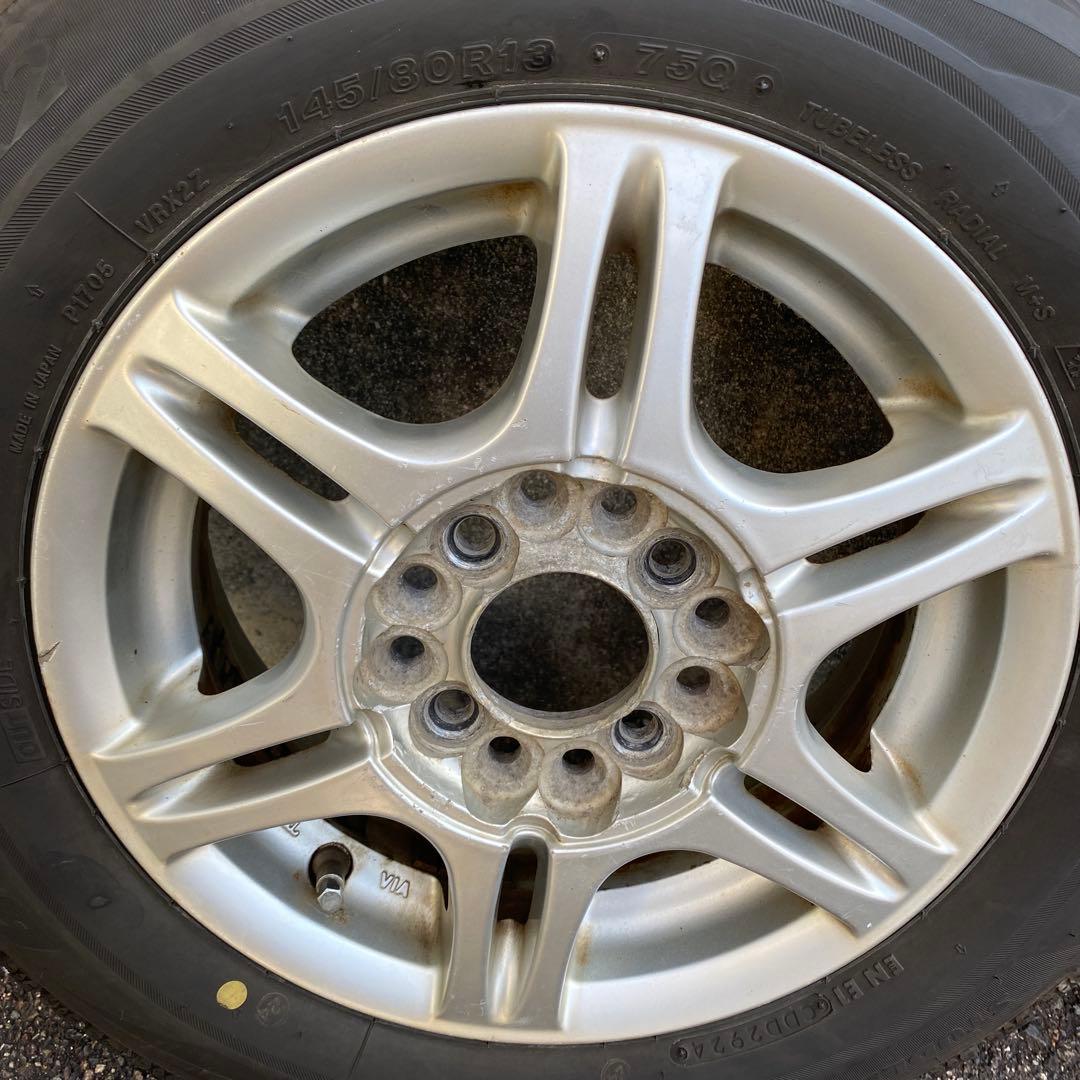 ①VRX2 145/80R13 24年製　タイヤホイール4本セット