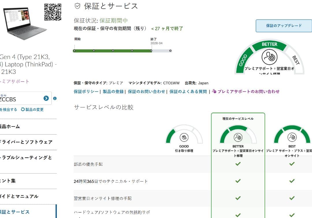 Windowsノート本体 Lenovo ThinkPad T14 G4 R5 16G 512G 740M