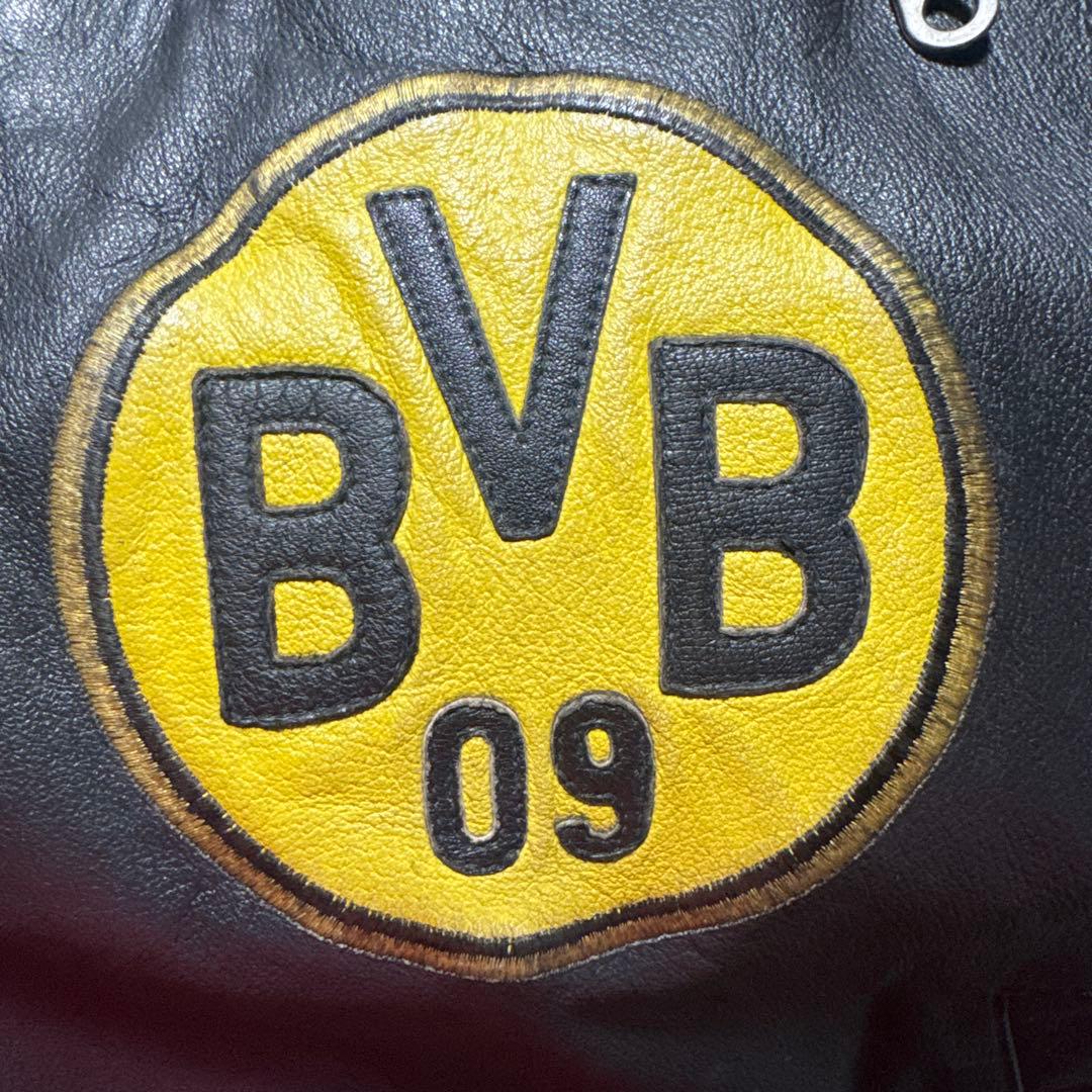 Borussia Dortmund レザージャケット ブラック　y2k サッカー
