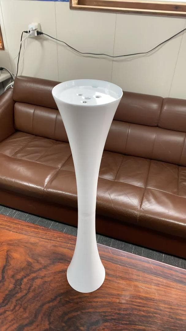 円形ホワイトダイニングテーブル訳あり品　写真をご確認 TBL01-80-03