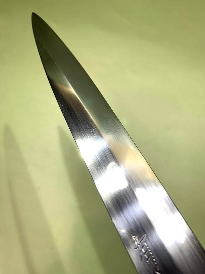 有次　柳刃包丁　刃渡り19.5cm