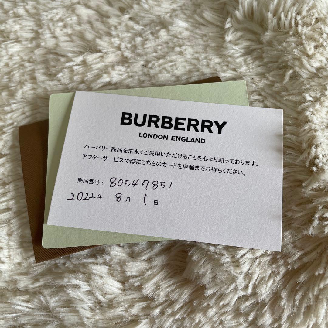 【現行】BURBERRY バーバリー　チャコールチェック　レザー コンチネンタル