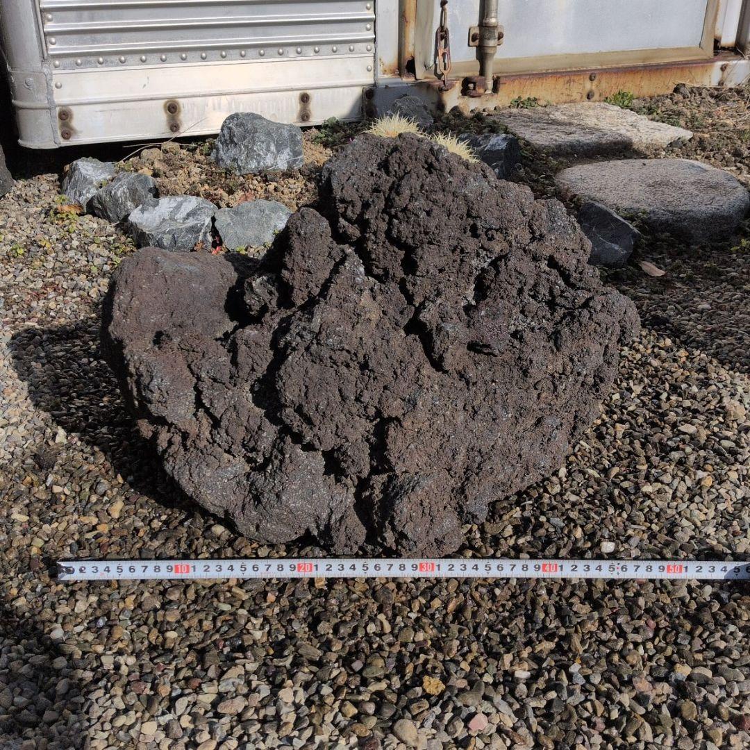 富士　溶岩石　49キロ　庭石　鑑賞石 石　石材　庭　坪庭　ガーデニング