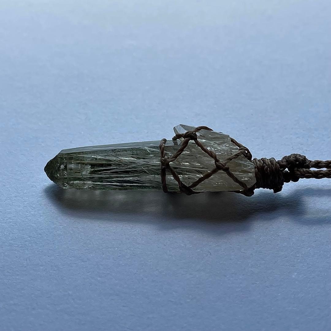 ヒマラヤ水晶 ガネッシュヒマール ルチルクォーツ ＊ マクラメペンダント 36