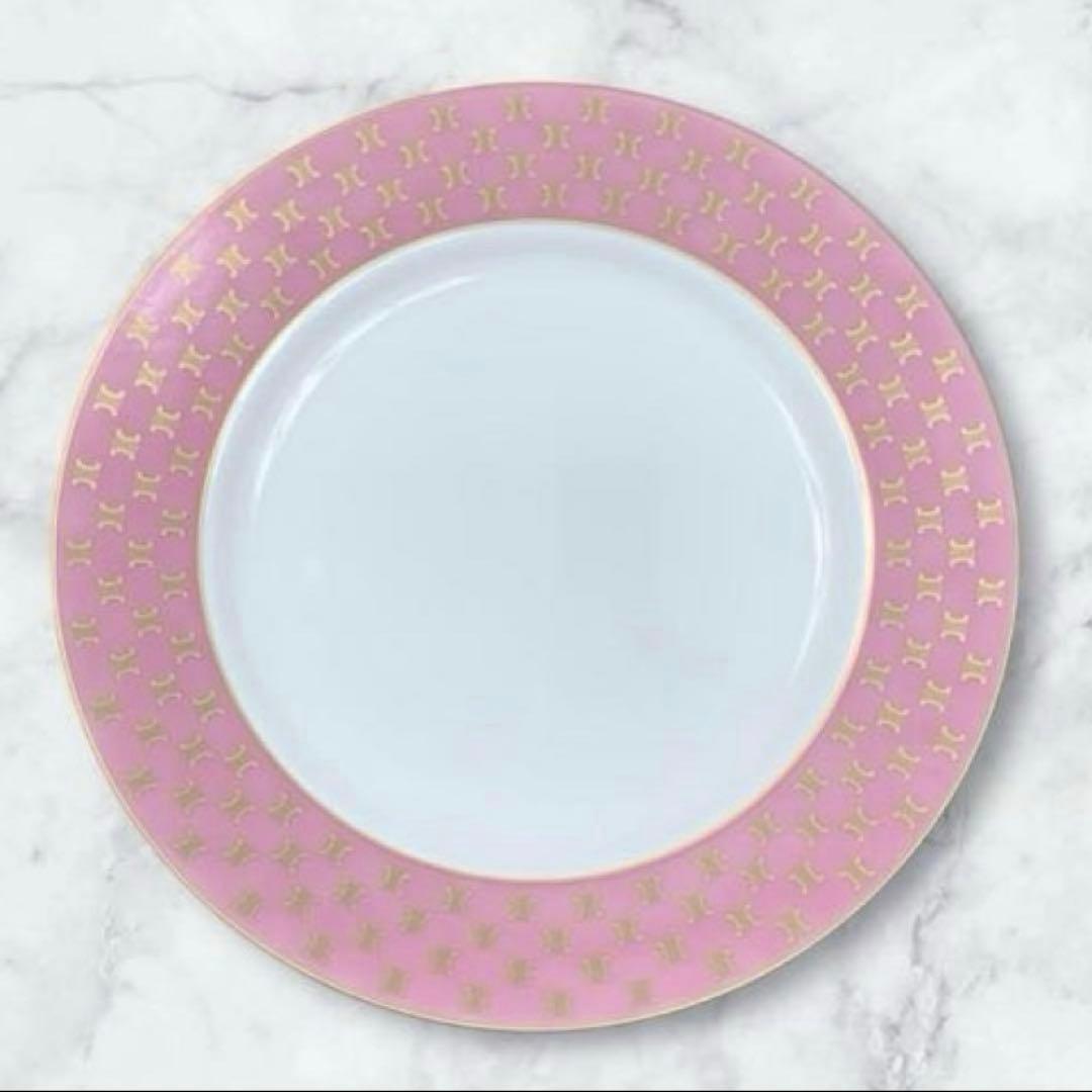 未使用品CELINE　セリーヌ　ディナー　プレート　大皿　マカダム　食器