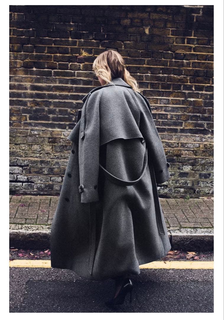 ★新品タグ付き★ ZARA ウール ダブルブレストコート L