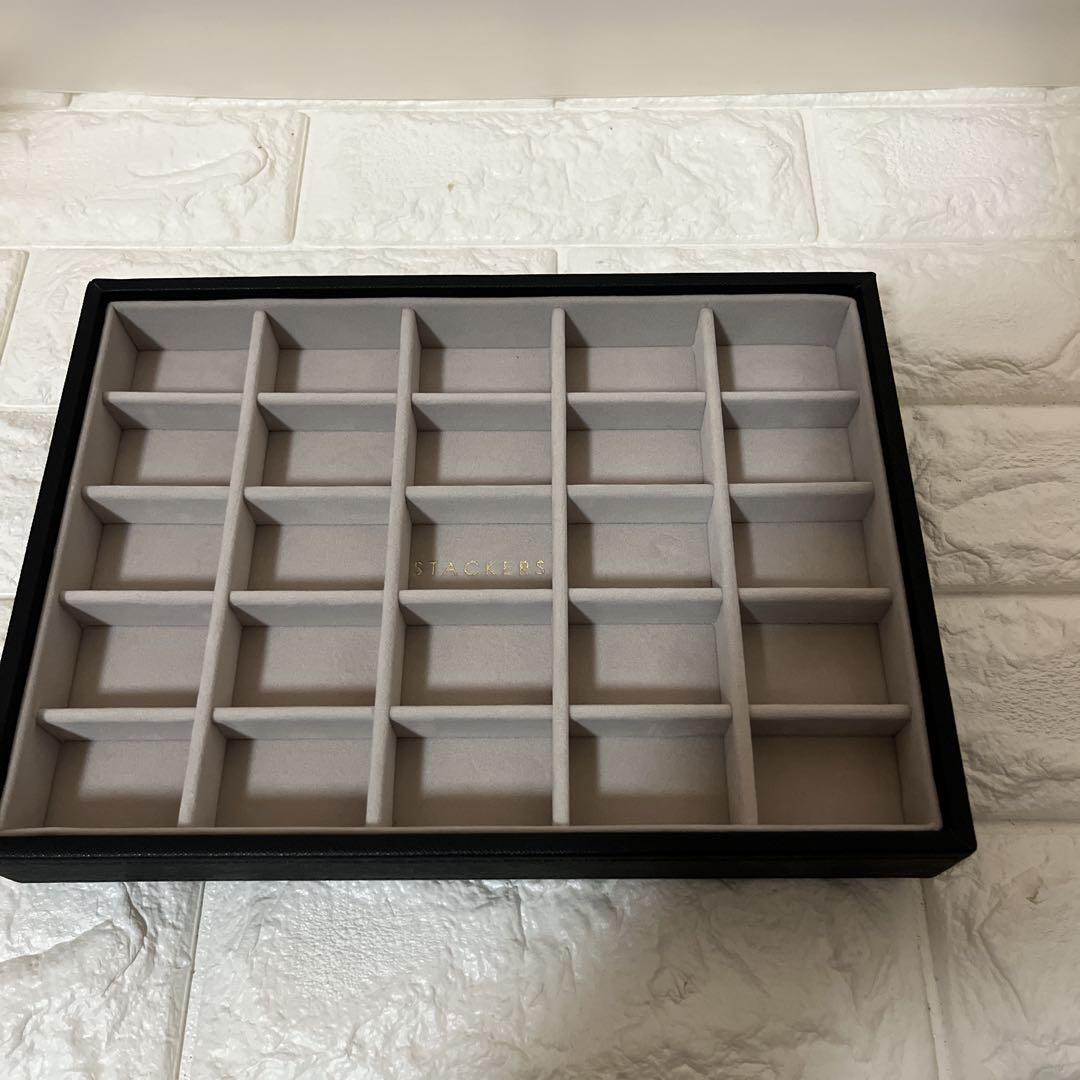 【美品】STACKERS アクセサリーケース 3段式　ブラック　黒