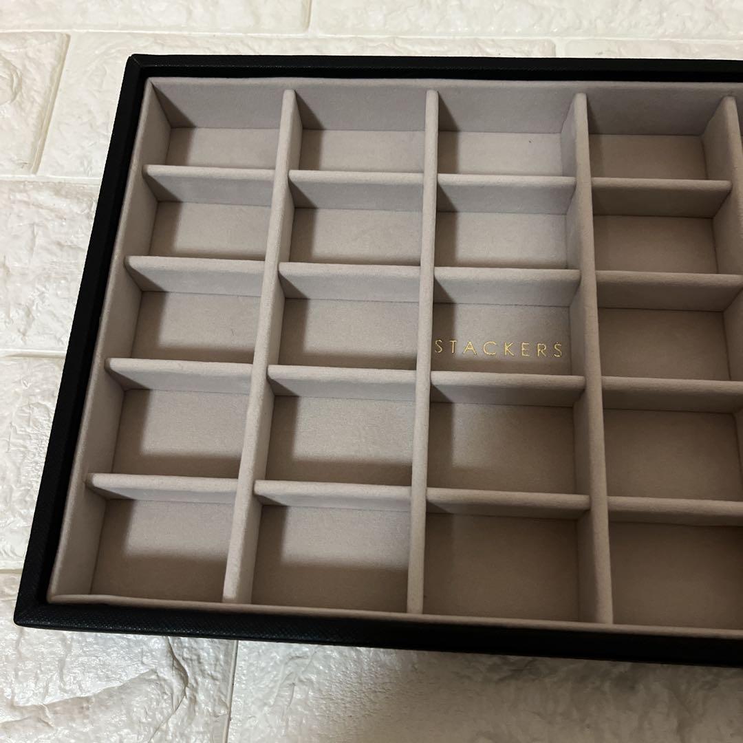 【美品】STACKERS アクセサリーケース 3段式　ブラック　黒