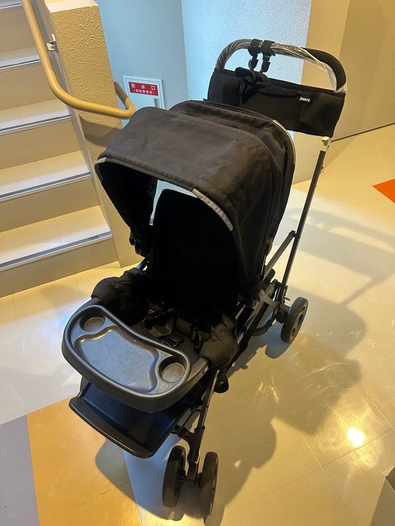 【ウィル】joovy ベビーカー 2人乗り トレイ付き
