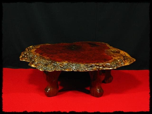 花梨 玉杢 瘤 卓 d76