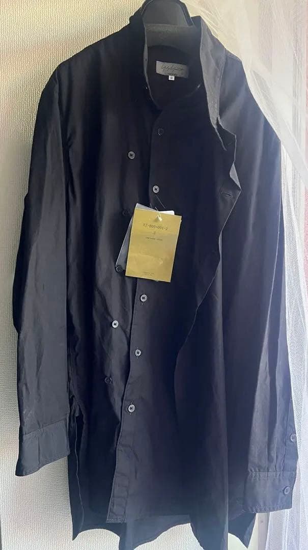 【未使用】ヨウジヤマモト タグあり新品　スタンドカラー二重シャツ
