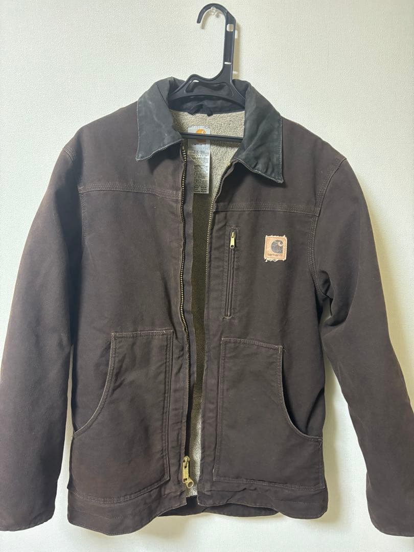 f*7様 Carhartt ブラウン ジップアップジャケット