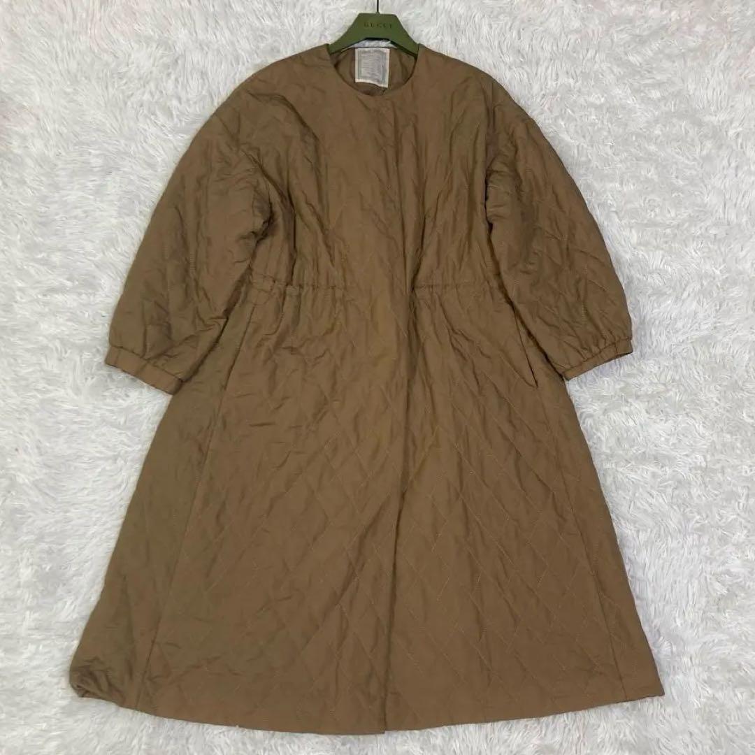 ビアズリー　袖バルーンキルトコート　BEARDSLEY バルーン袖キルトコート