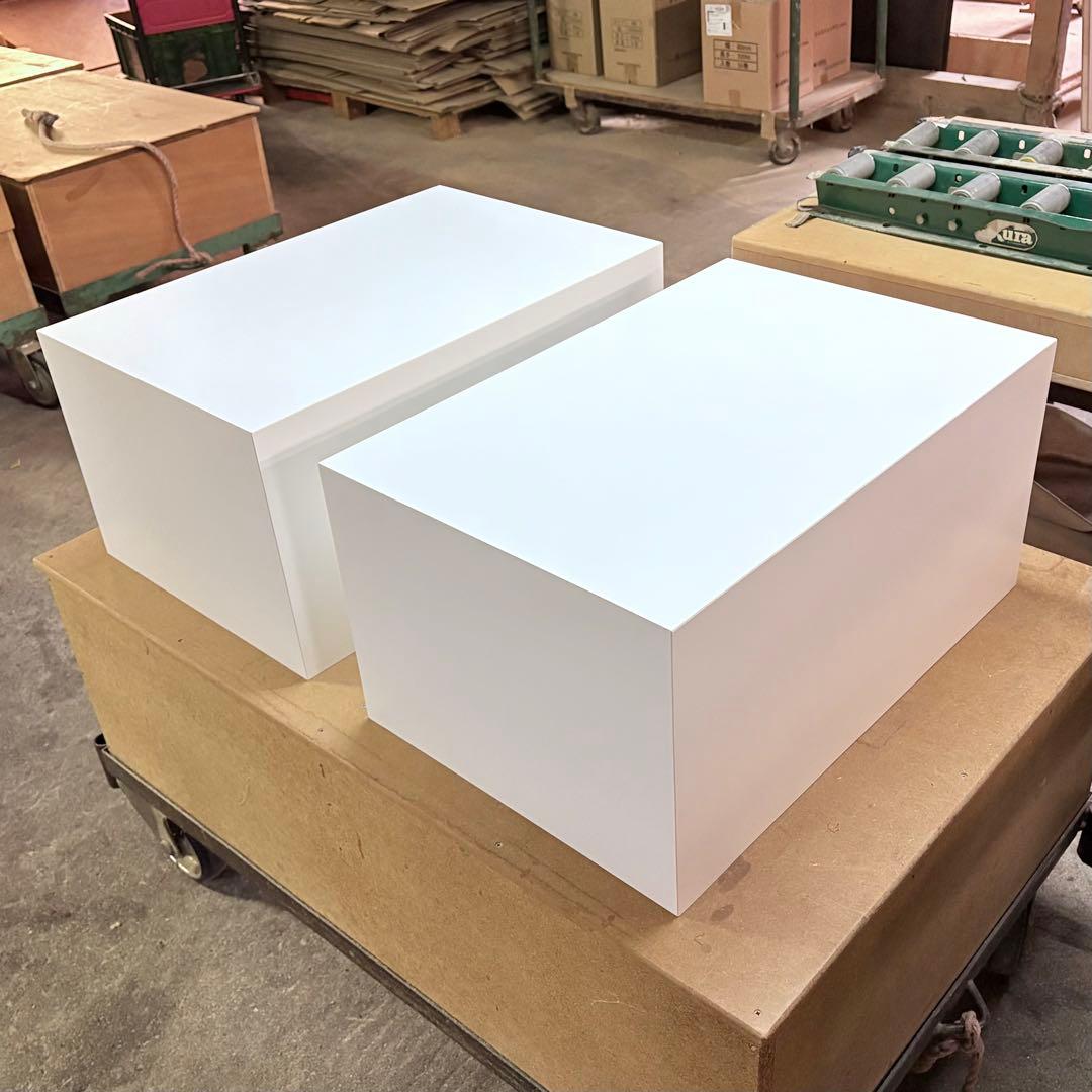 【専用ページ】店舗什器　白　棚　陳列台　ディスプレイ　2台