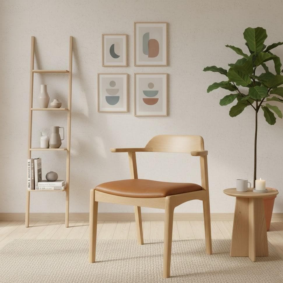 1脚【新品】天然木　ダイニングチェア　北欧　韓国　スタイリッシュ　アウトレット